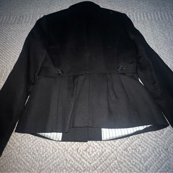 LOFT Black Pleated Blazer - Sz 4 - Picture 11 of 15